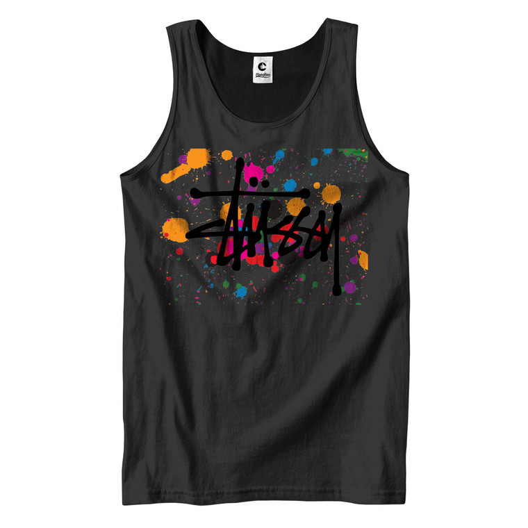 STUSSY COLORFUL Men's Tank Top STUSSY COLORFUL Men's Tank Top