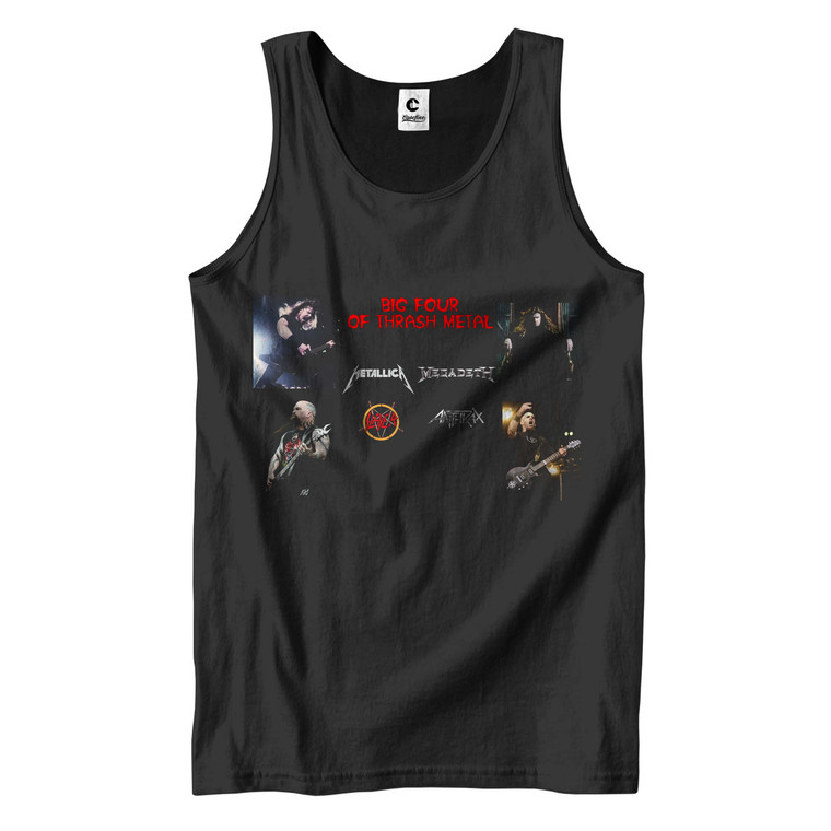 THE BIG 4 METAL METALLICA ANTHRAX SLAYER MEGADETH 2 Men's Tank Top