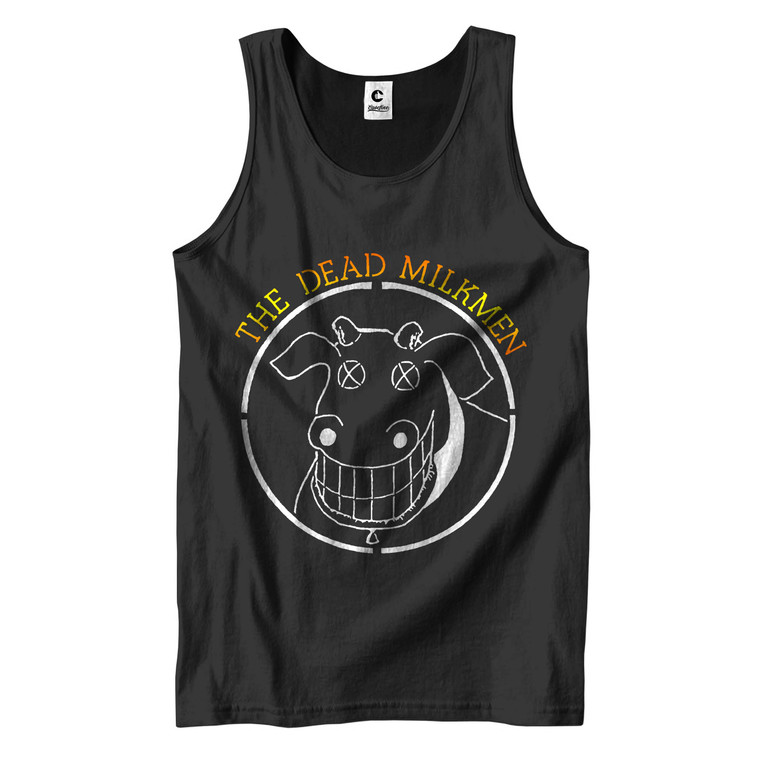 THE DEAD MILMEN PUNK ROCK BAND COW Men's Tank Top THE DEAD MILMEN PUNK ROCK BAND COW Men's Tank Top