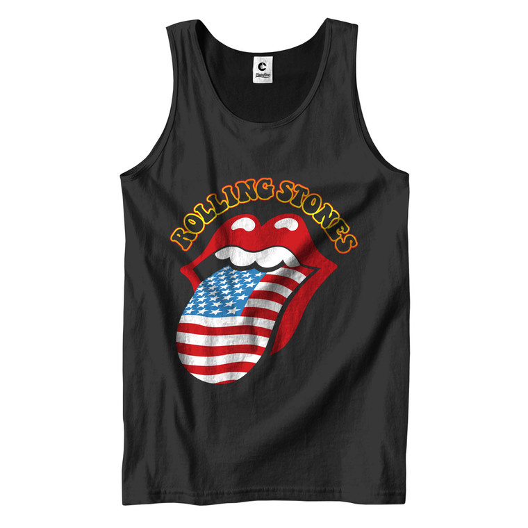 THE ROLLING STONES USA LOGO Men's Tank Top