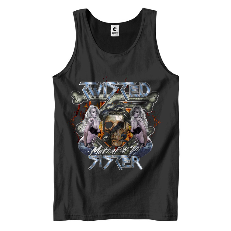 TWISTED SISTER OLD SCHOOL ROCK BAND Men's Tank Top