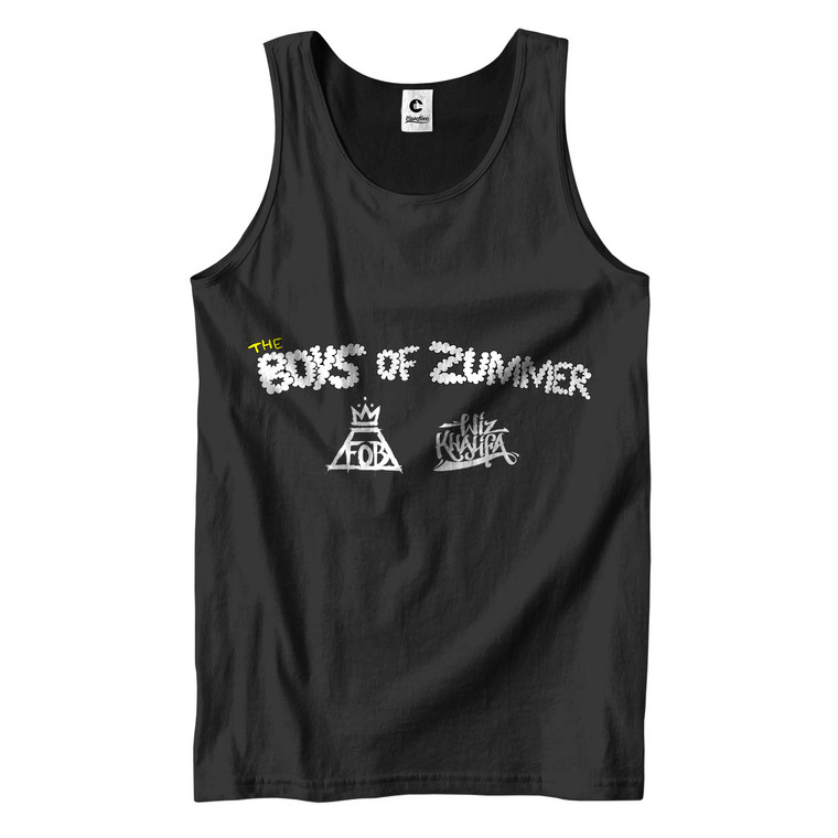 WIZ KHALIFA BOYS OF ZUMMER WITH FALL OUT BOY Men's Tank Top WIZ KHALIFA BOYS OF ZUMMER WITH FALL OUT BOY Men's Tank Top