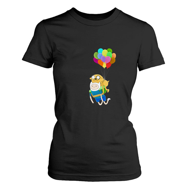 ADVENTURE TIME FINN AND JAKE WITH BALOON Women's T-Shirt