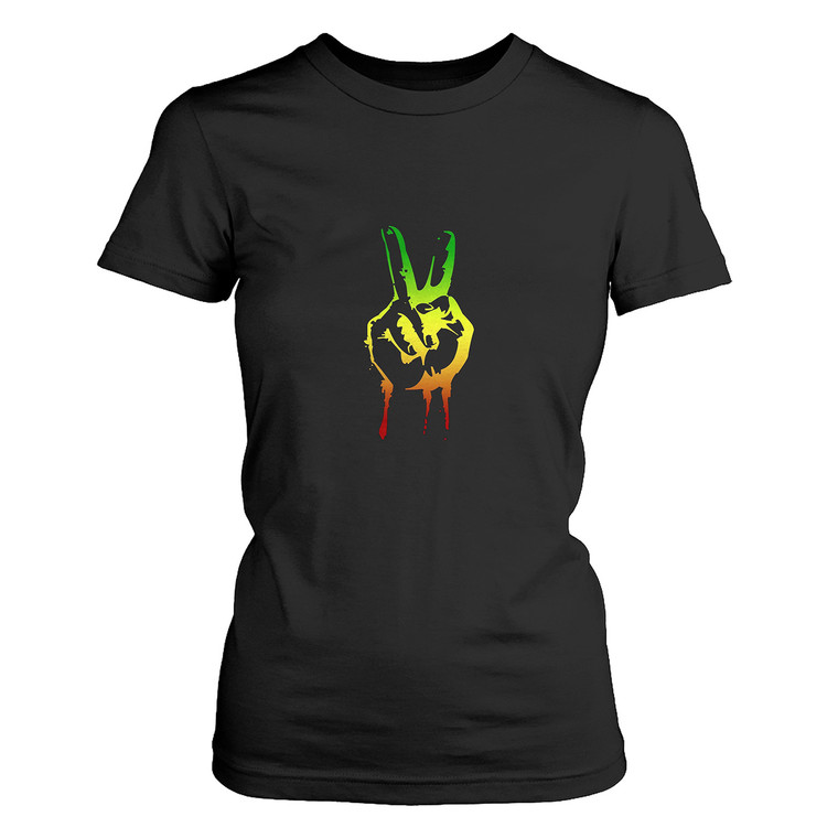 AFRICA POWER RASTA REGGAE MUSIC LOGO Women's T-Shirt