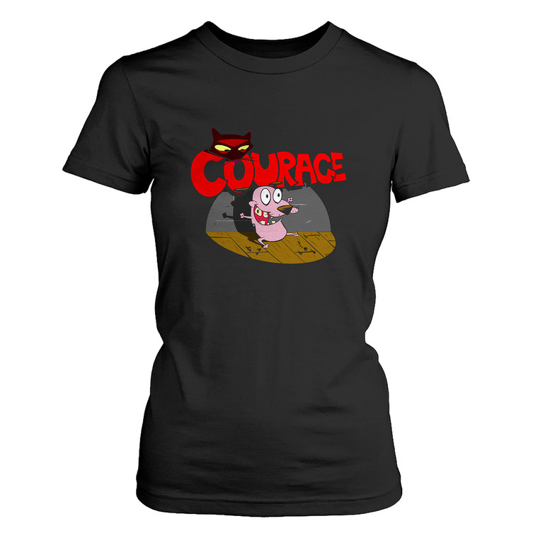 COURAGE THE COWARDLY DOG BLACK Women's T-Shirt