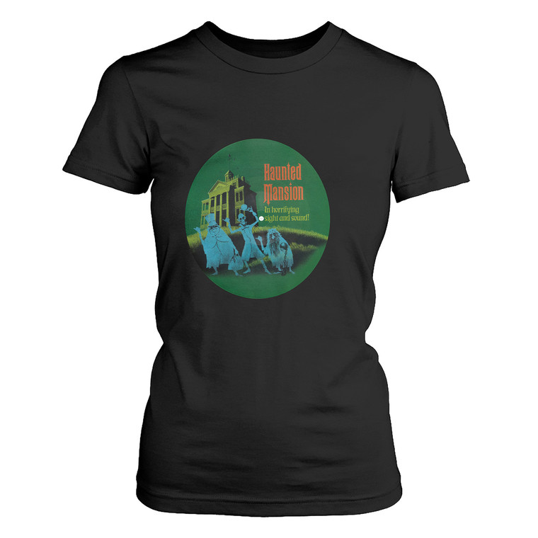 DISNEY PARKS BLACK HAUNTED MANSION GHOSTS Women's T-Shirt DISNEY PARKS BLACK HAUNTED MANSION GHOSTS Women's T-Shirt