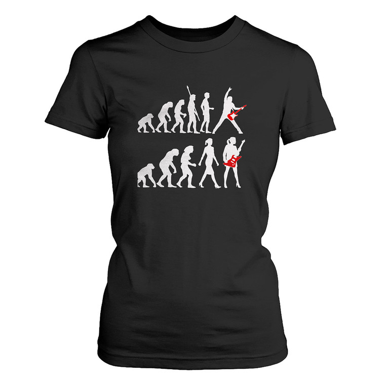 EVOLUTION TO GUITARS PLAYING Women's T-Shirt