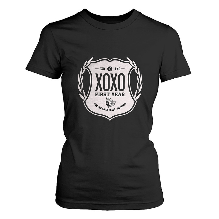 EXO XOXO WOLF 88 BLACK Women's T-Shirt