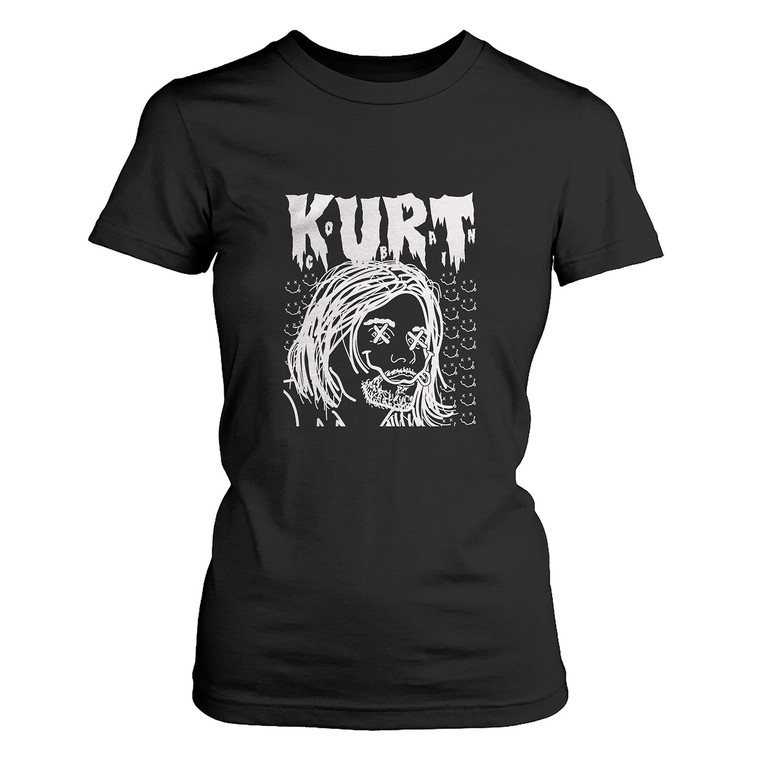 KURT COBAIN FACE LOGO Women's T-Shirt