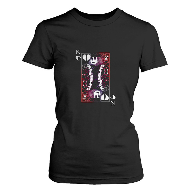 LOST GODS KING OF HEARTS PLAYING CARD Women's T-Shirt
