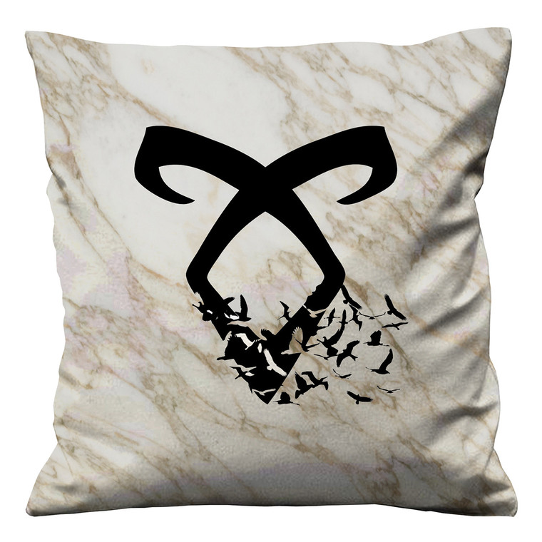 ANGELIC RUNE MARBEL Cushion Case Cover