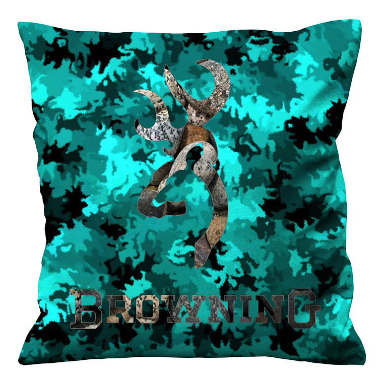 CAMO BROWNING BLUE Cushion Case Cover CAMO BROWNING BLUE Cushion Case Cover
