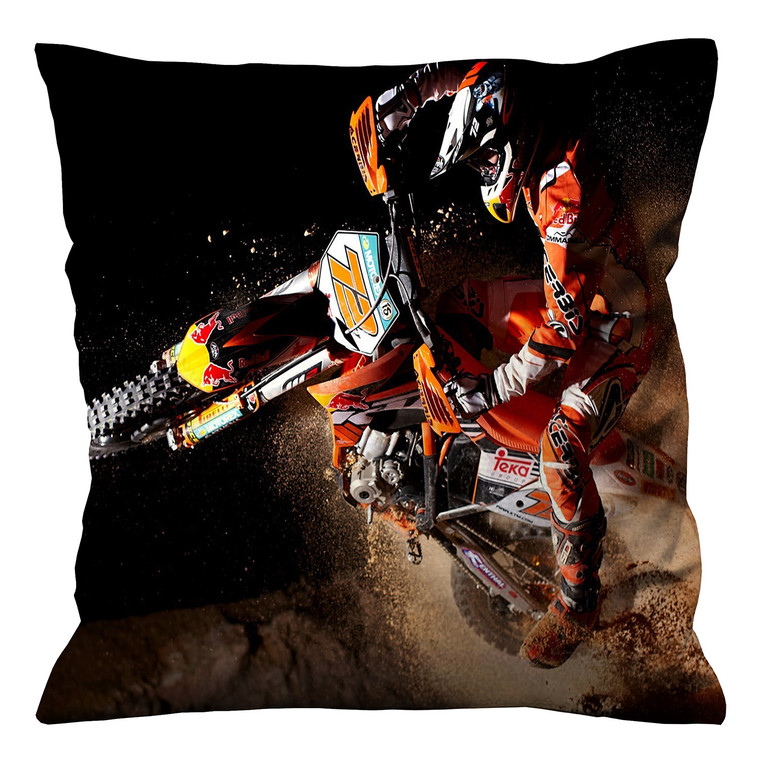 DIRT BIKE ROCKSTAR MOTOCROSS Cushion Case Cover DIRT BIKE ROCKSTAR MOTOCROSS Cushion Case Cover