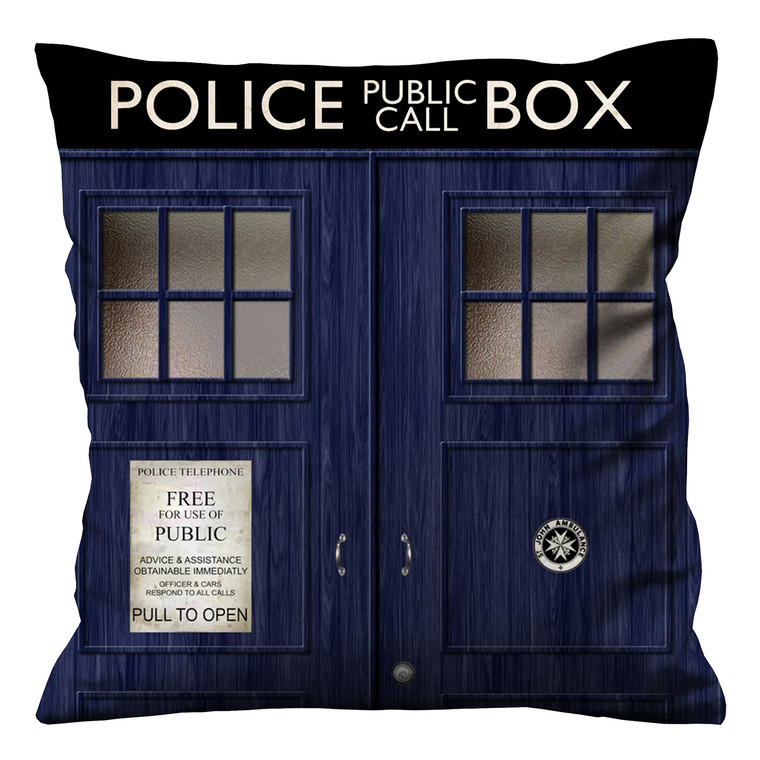 DOCTOR WHO TARDIS POLICE CALL BOX Cushion Case Cover