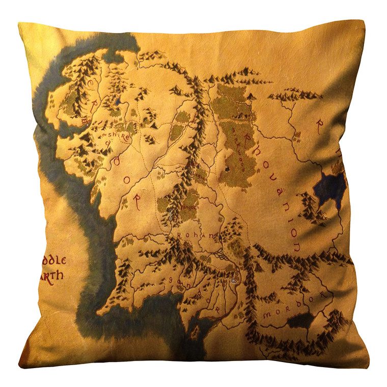 HOBBIT MIDDLE EARTH MAP Cushion Case Cover