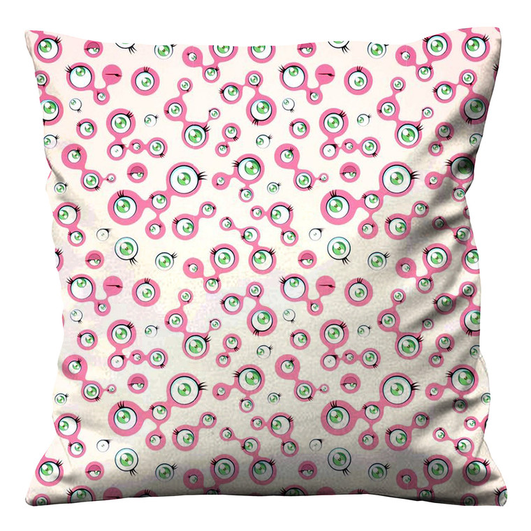 JELLYFISH EYES TAKASHI MURAKAMI Cushion Case Cover JELLYFISH EYES TAKASHI MURAKAMI Cushion Case Cover