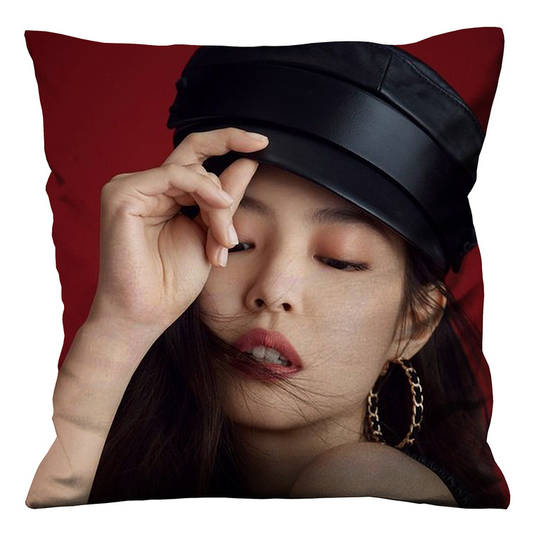 JENNIE KIM BLACK PINK Cushion Case Cover JENNIE KIM BLACK PINK Cushion Case Cover