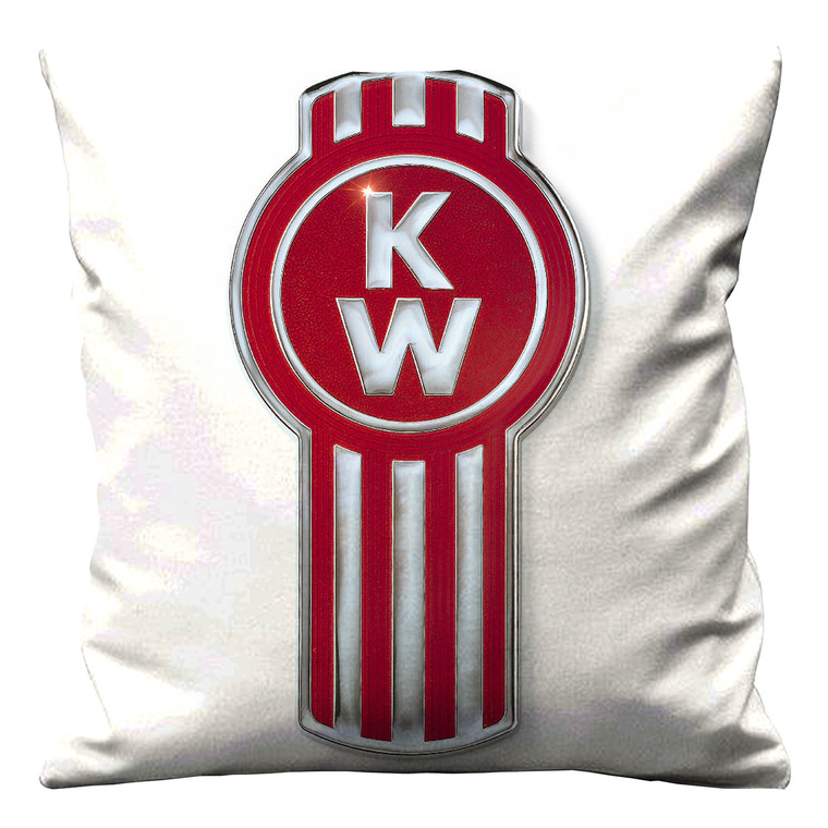 KENWORTH WHITE LOGO Cushion Case Cover