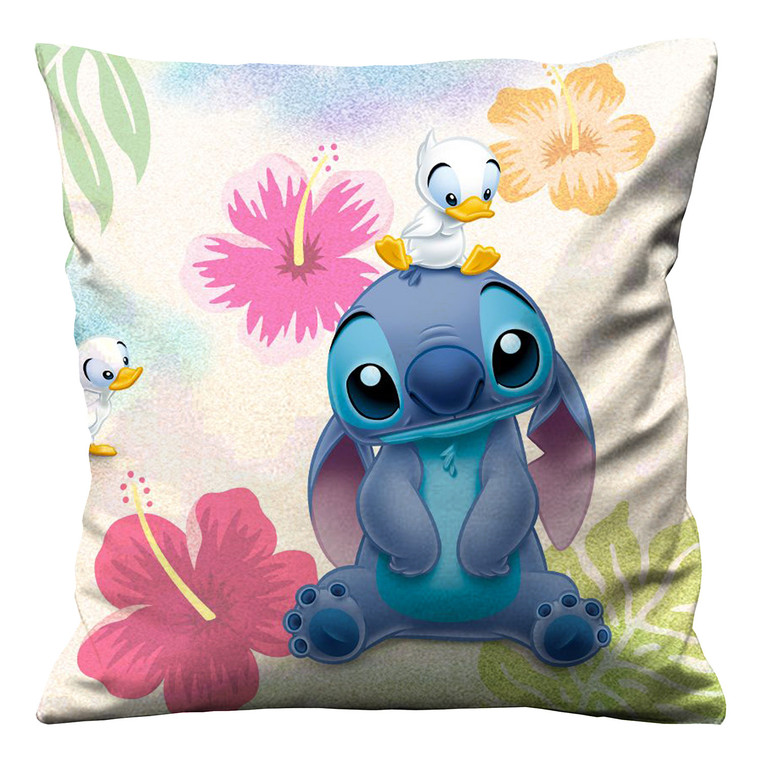 LILO STITCH FLOWER  Cushion Case Cover