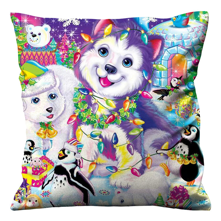 LISA FRANK CHRISTMAS Cushion Case Cover