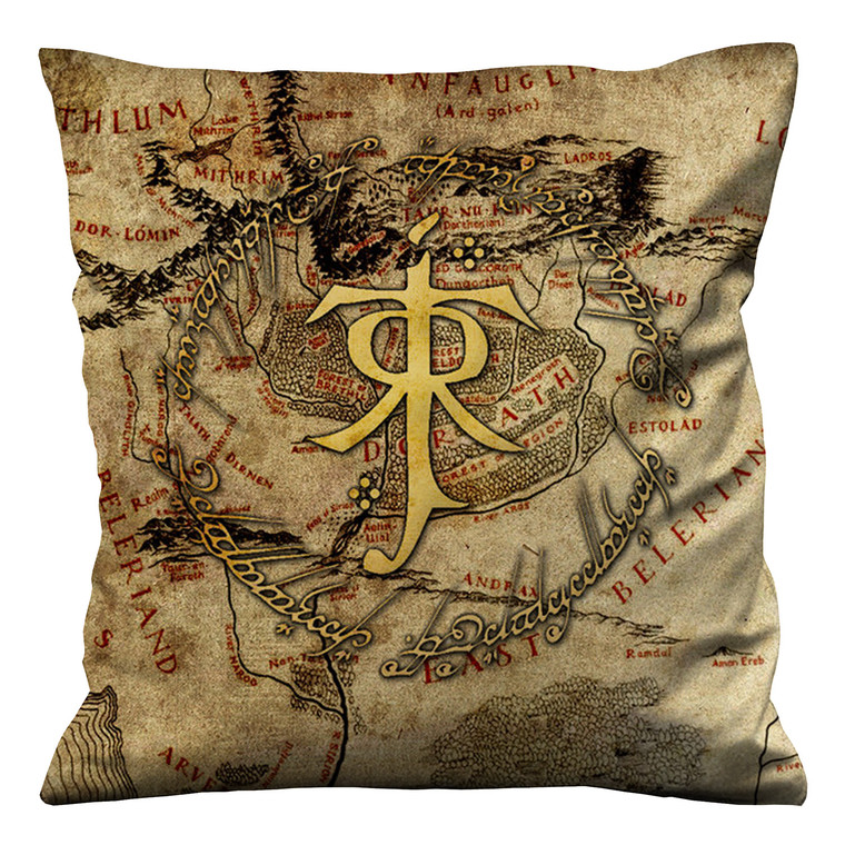 LORD OF THE RING MAP Cushion Case Cover LORD OF THE RING MAP Cushion Case Cover