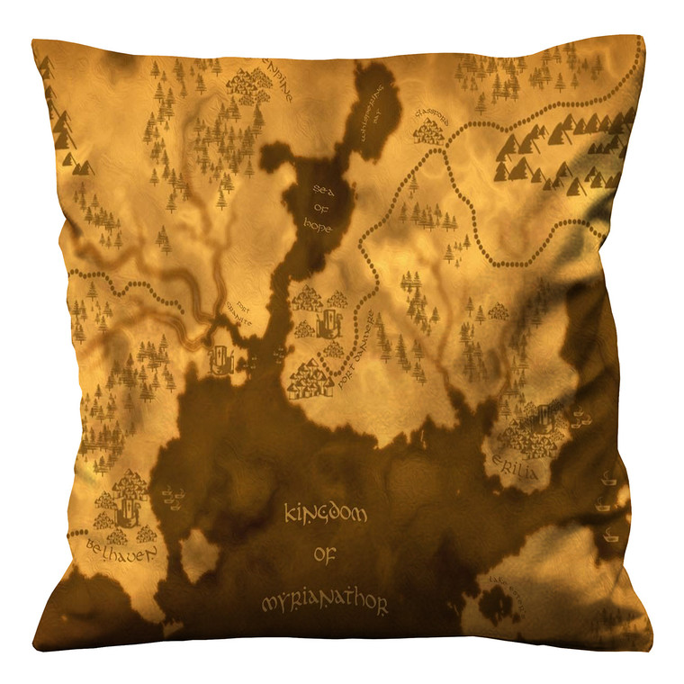 LORD OF THE RING MIDDLE EARTH MAP 2 Cushion Case Cover LORD OF THE RING MIDDLE EARTH MAP 2 Cushion Case Cover
