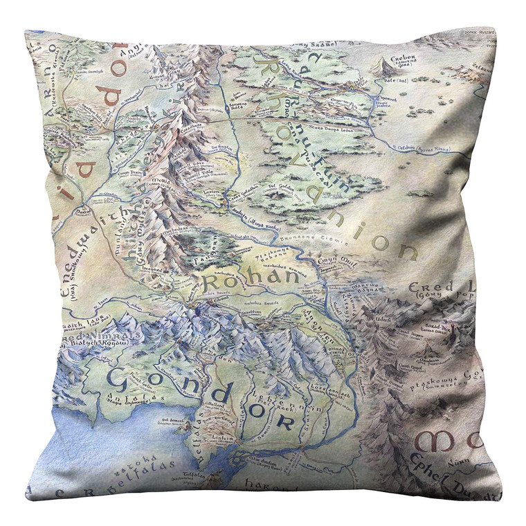 LORD OF THE RING MIDDLE EARTH MAP Cushion Case Cover LORD OF THE RING MIDDLE EARTH MAP Cushion Case Cover