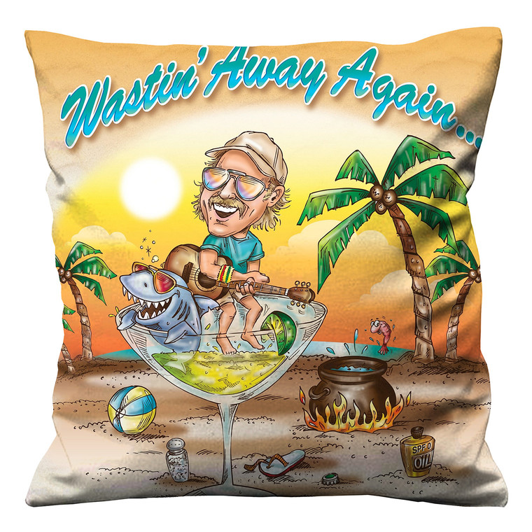 MARGARITAVILLE JIMMY BUFFET Cushion Case Cover MARGARITAVILLE JIMMY BUFFET Cushion Case Cover