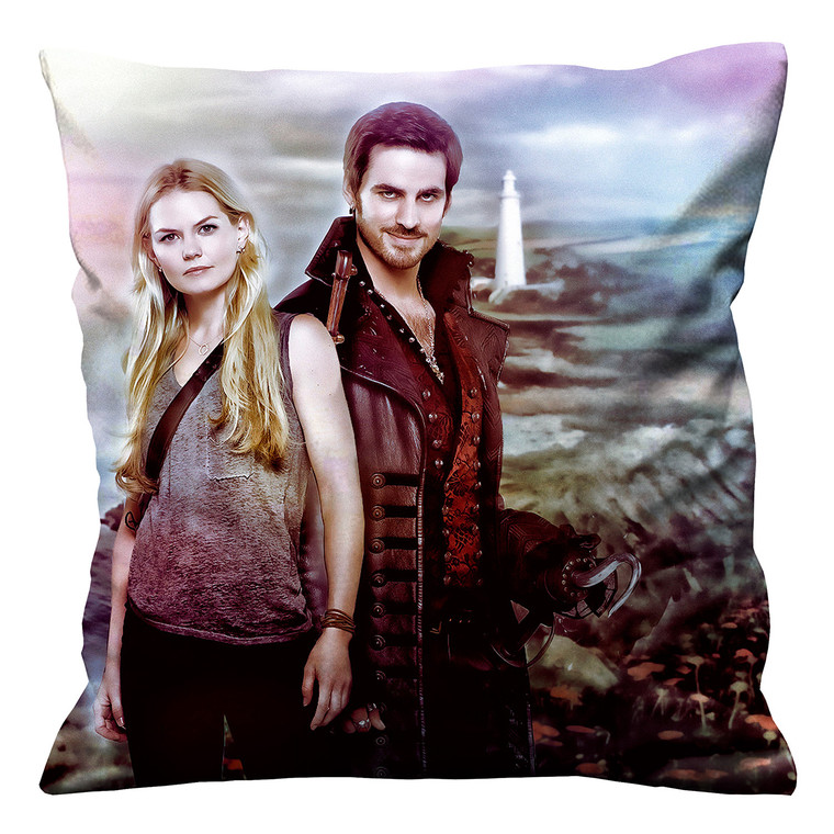 ONCE UPON A TIME HOOK AND EMMA Cushion Case Cover ONCE UPON A TIME HOOK AND EMMA Cushion Case Cover