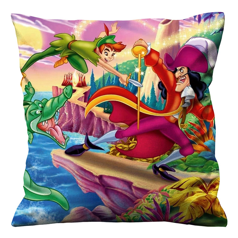 PETERPAN VS CAPTAIN HOOK CARTOON Cushion Case Cover PETERPAN VS CAPTAIN HOOK CARTOON Cushion Case Cover