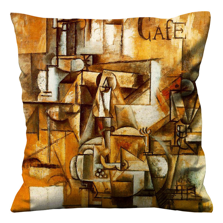 PICASSO PIGEON WITH GREEN PEAS Cushion Case Cover PICASSO PIGEON WITH GREEN PEAS Cushion Case Cover