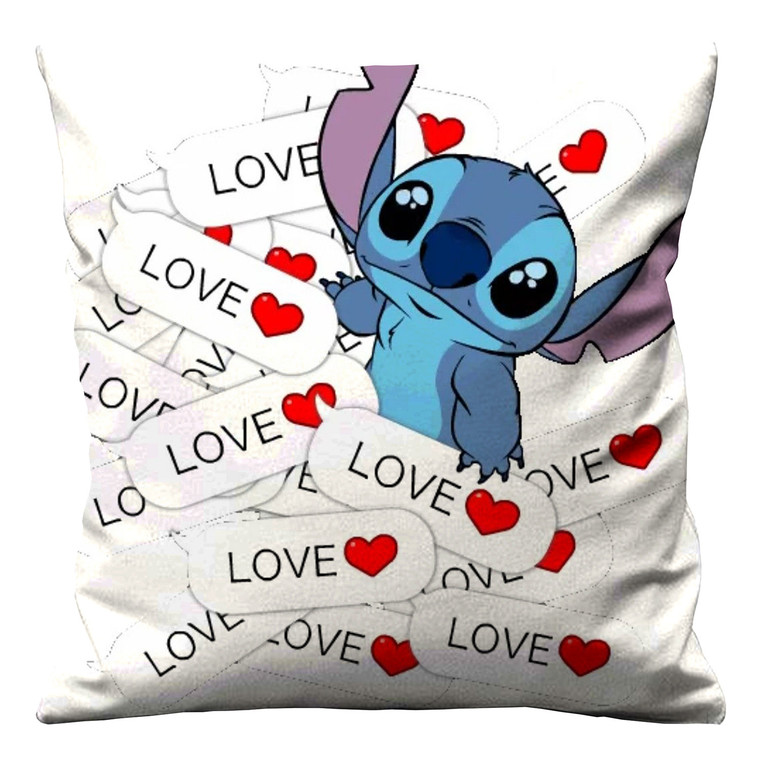 STITCH AND LILO LOVE Cushion Case Cover
