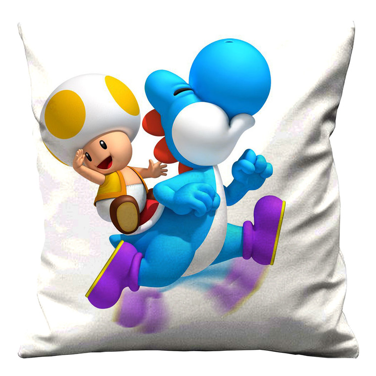 SUPER MARIO BLUE YOSHI Cushion Case Cover