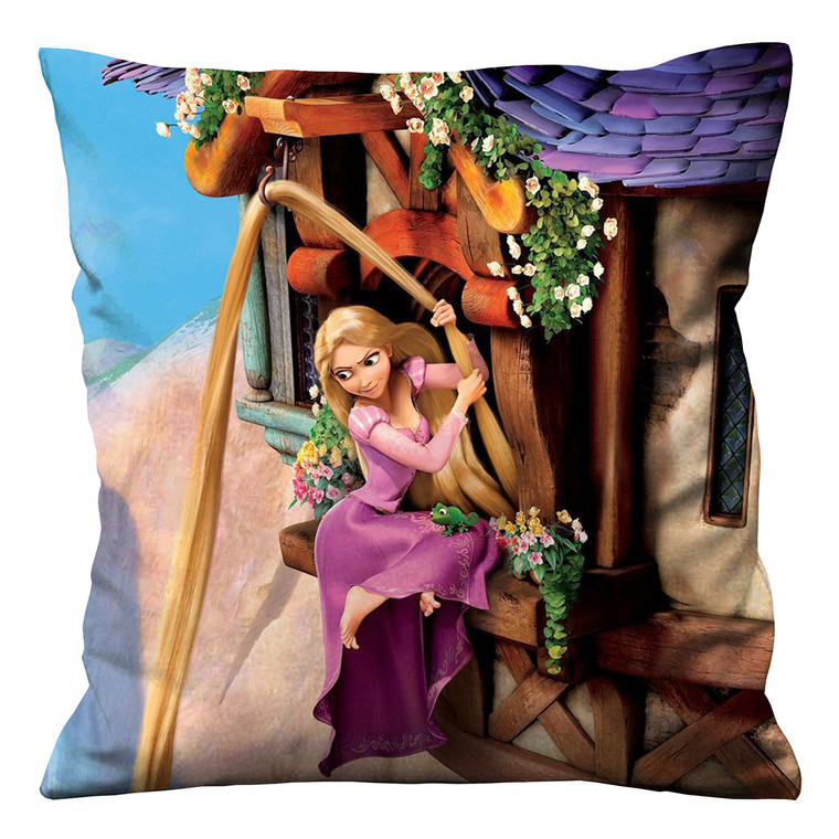TANGLED RAPUNZEL ON TOWER Cushion Case Cover