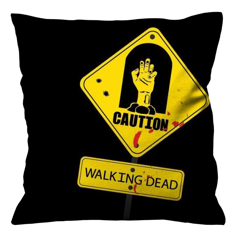 THE WALKING DEAD CAUTION Cushion Case Cover THE WALKING DEAD CAUTION Cushion Case Cover
