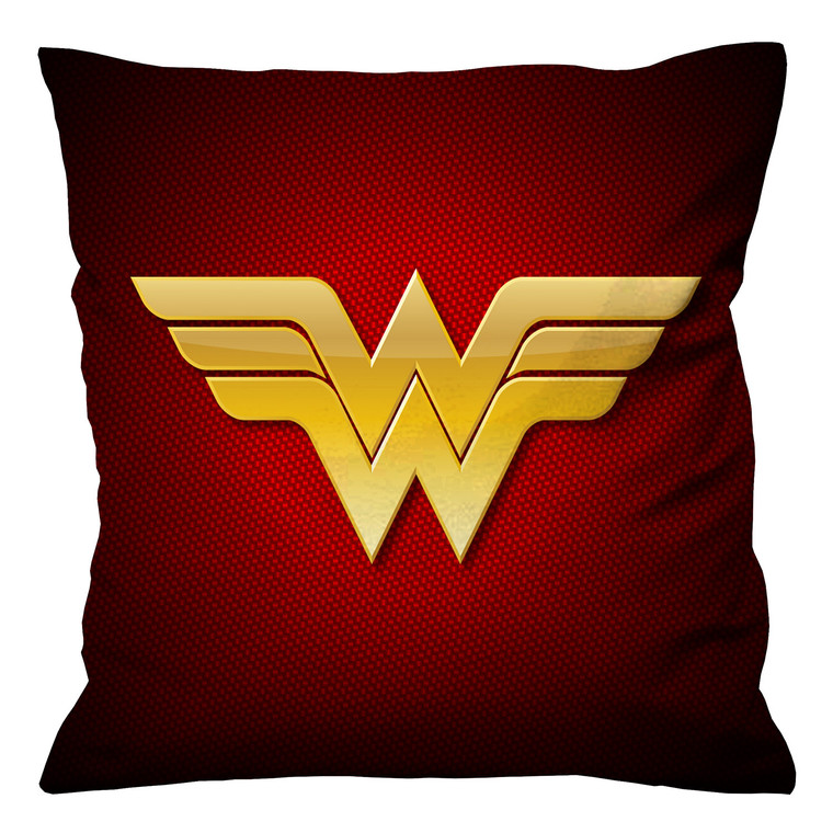 WONDER WOWEN RED LOGO Cushion Case Cover