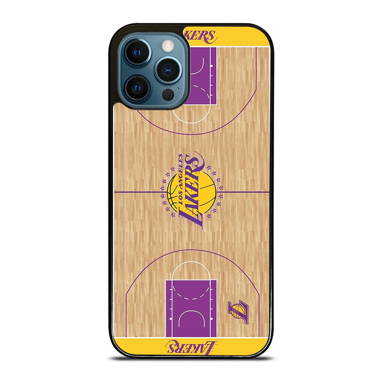 LA LAKERS BASKETBALL FIELD iPhone 12 Pro Max Case