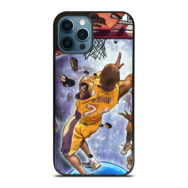 LA LAKERS KOBE BRYANT JUMP ART iPhone 12 Pro Max Case LA LAKERS KOBE BRYANT JUMP ART iPhone 12 Pro Max Case
