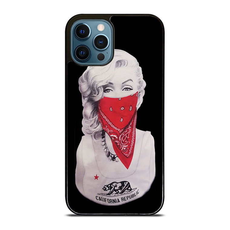 MARILYN MONROE RED BANDANA GANGSTER iPhone 12 Pro Max Case