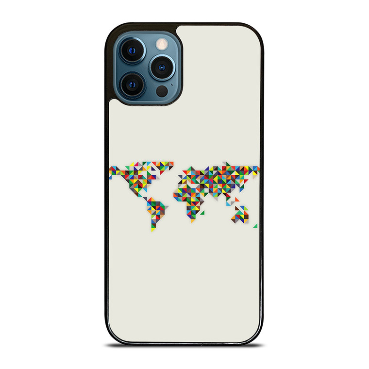 MINIMALISTIC WORLD MAP iPhone 12 Pro Max Case
