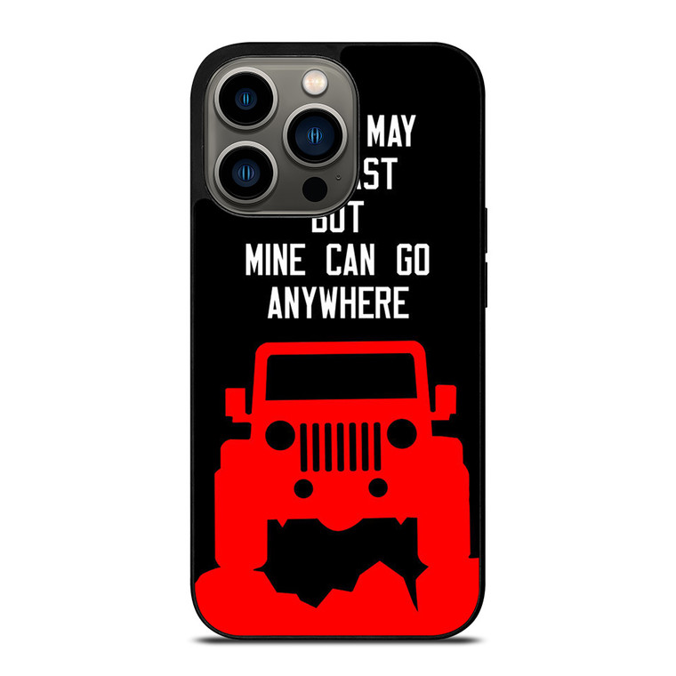 JEEP ADVENTURE QUOTE iPhone 13 Pro Case JEEP ADVENTURE QUOTE iPhone 13 Pro Case