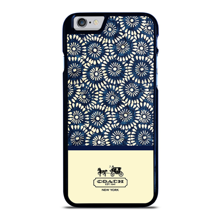 COACH NEW YORK BLUE FLORAL BATIK iPhone 6 / 6S Case