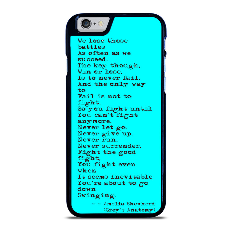 GREY'S ANATOMY QUOTES iPhone 6 / 6S Case