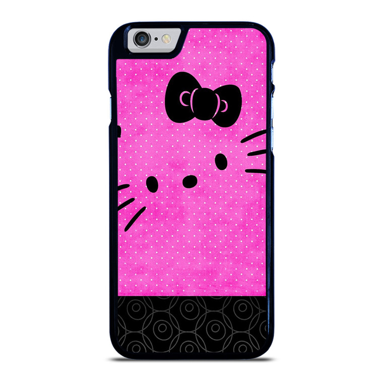 HELLO KITTY PINK BLACK iPhone 6 / 6S Case