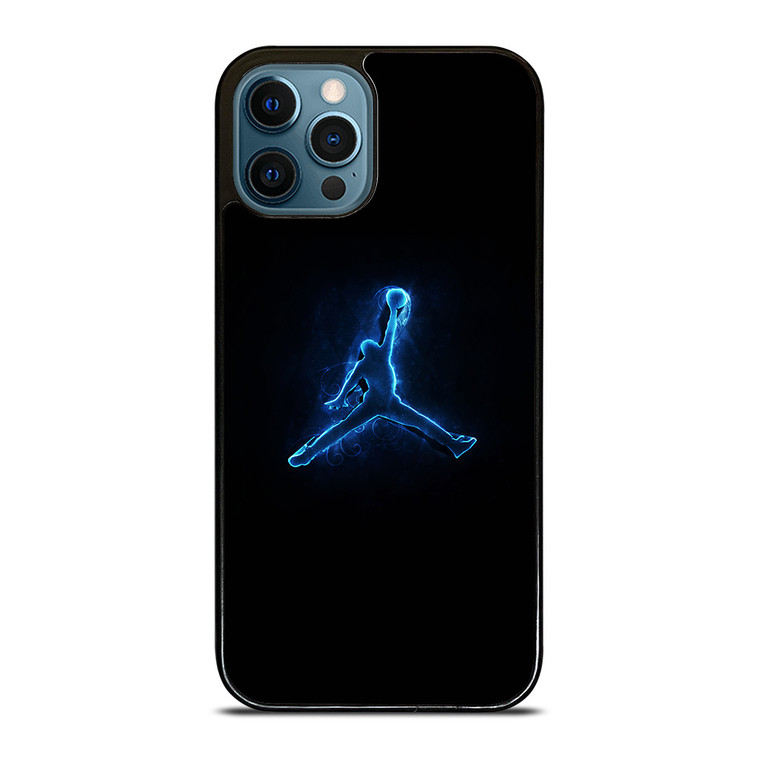 NIKE AIR JORDAN LOGO BLUE LIGHT iPhone 12 Pro Max Case