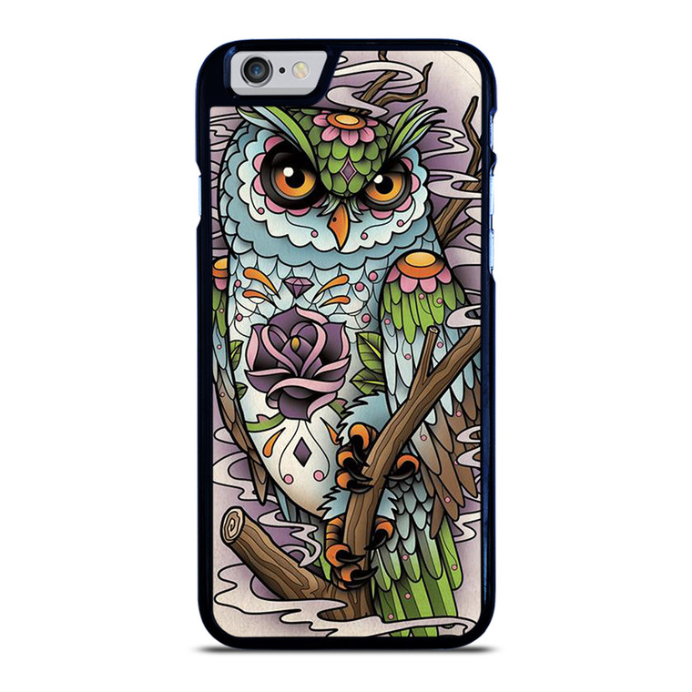 SUGAR SKULL OWL TATTO LOGO iPhone 6 / 6S Case