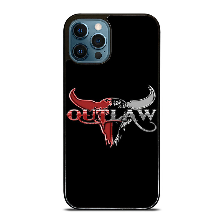 OUTLAW LOGO RED SILVER METAL iPhone 12 Pro Max Case