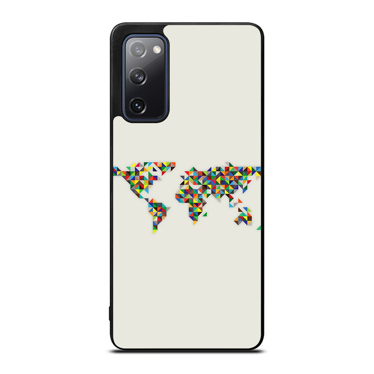 MINIMALISTIC WORLD MAP Samsung Galaxy S20 FE Case