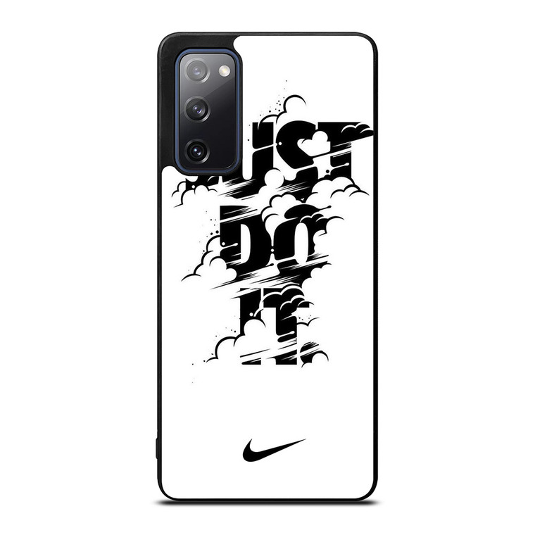 NIKE LOGO JUST DO IT GLITCH BLACK Samsung Galaxy S20 FE Case