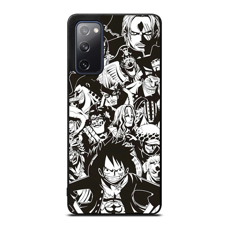 ONE PIECE CHARACTER BLACK WHITE Samsung Galaxy S20 FE Case